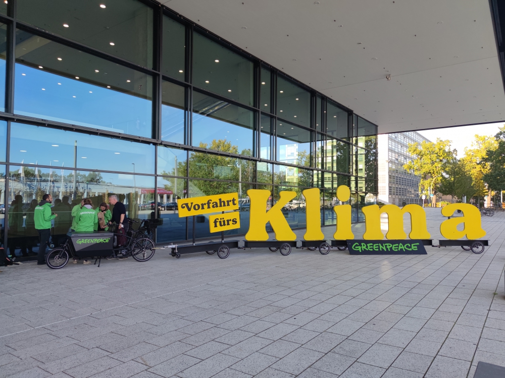 Greenpeace-Protest für Klimaschutz
