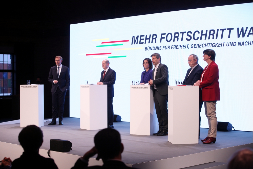 Vorstellung des Koalitionsvertrags am 24.11.2021