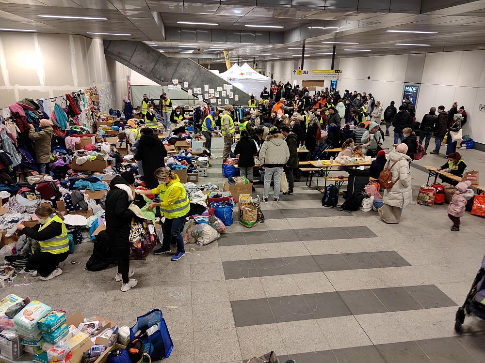 Hilfsgüter für Flüchtlinge aus der Ukraine in Deutschland