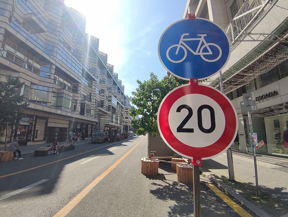 Tempo 20 für Fahrradfahrer