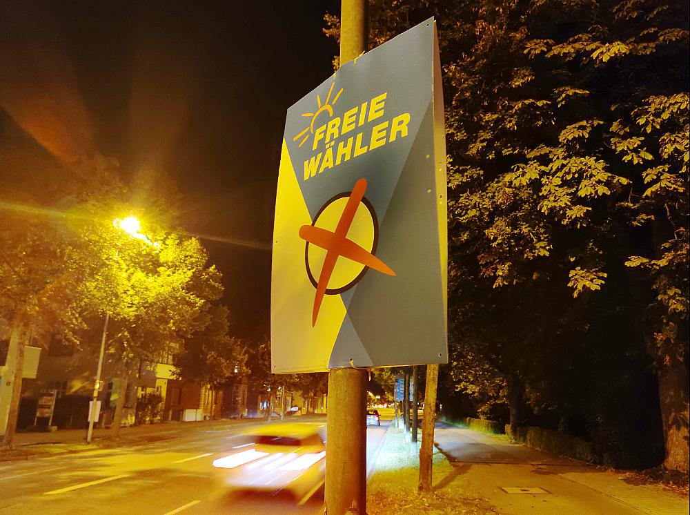 Wahlplakat der Freien Wähler zur Landtagswahl in Bayern 2023 (Archiv)