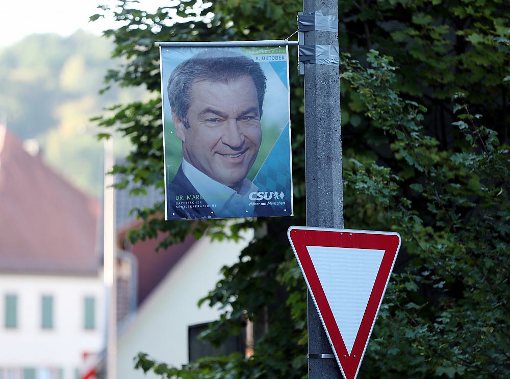 CSU-Wahlplakat zur Landtagswahl in Bayern 2023 (Archiv)
