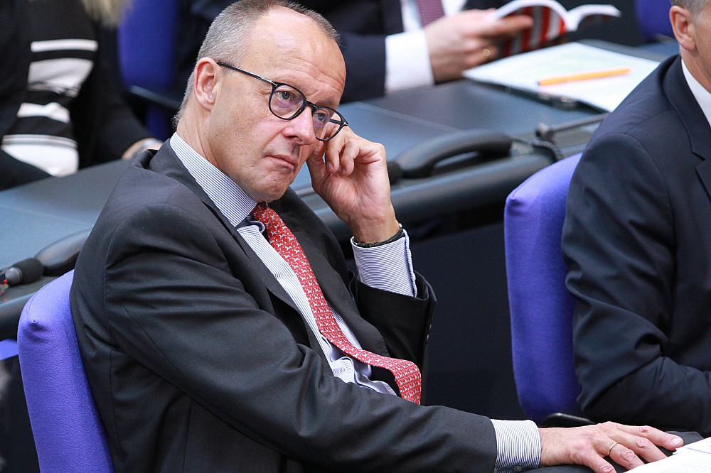 Friedrich Merz Ende September 2023 im Bundestag