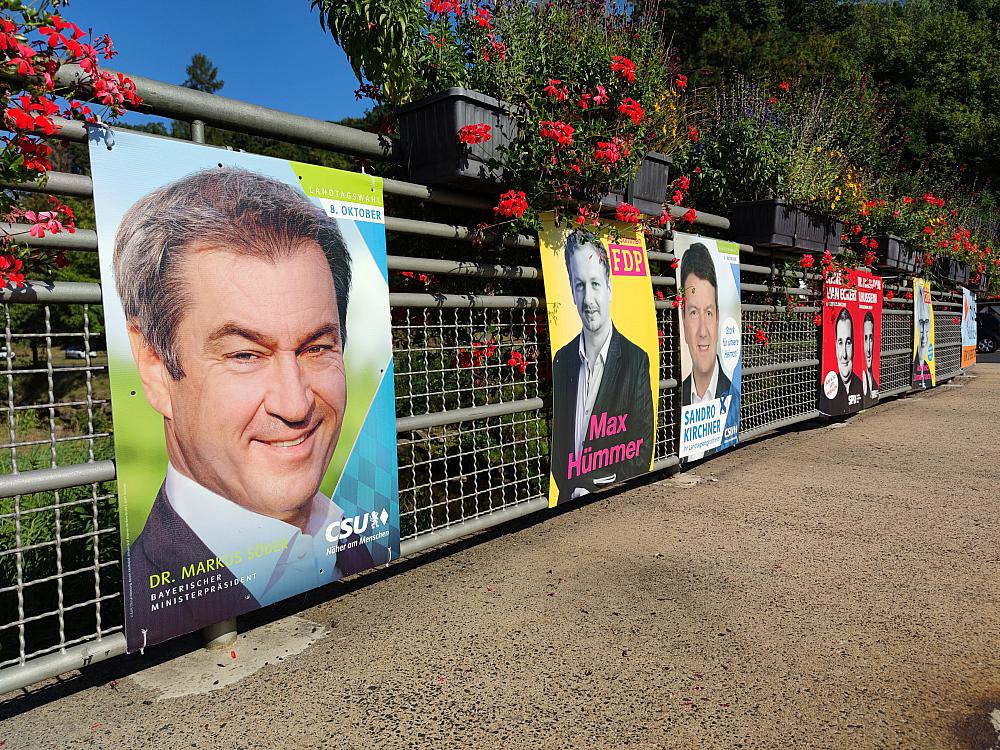 Wahlplakate zur Landtagswahl in Bayern 2023 (Archiv)