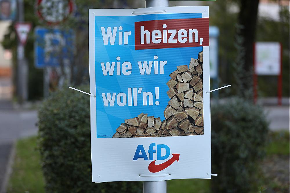 AfD-Wahlplakat zur Landtagswahl in Bayern 2023 (Archiv)