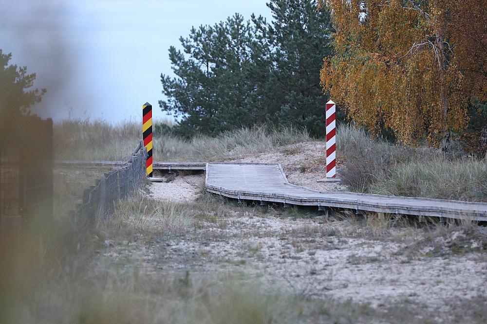 Grenze zwischen Deutschland und Polen am 04.11.2023