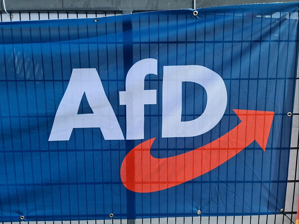 Logo vor AfD-Parteitag (Archiv)