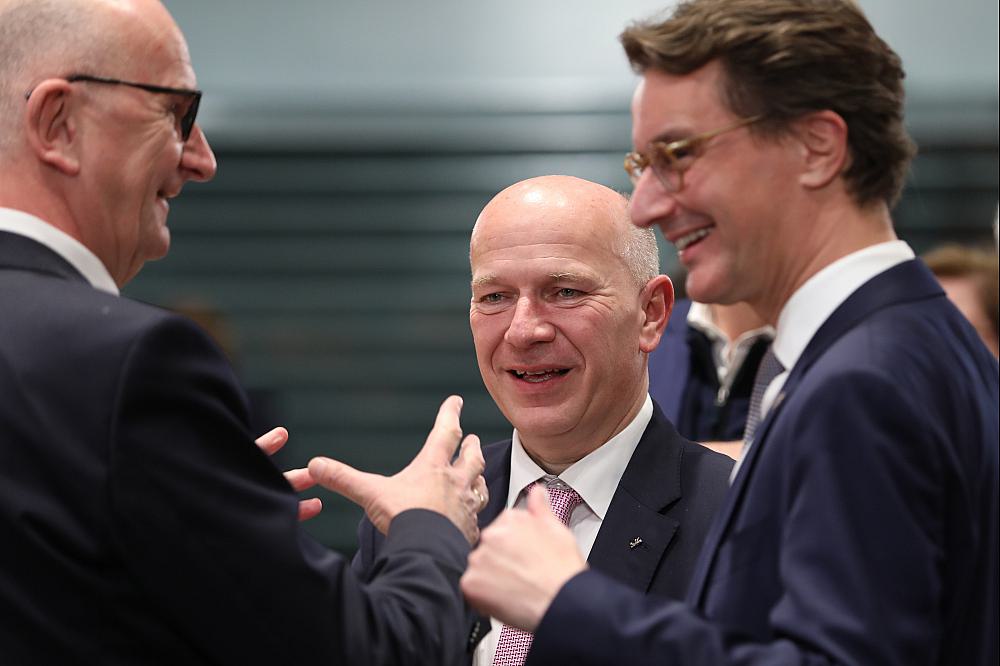 Dietmar Woidke, Kai Wegner, Hendrik Wüst (Archiv)
