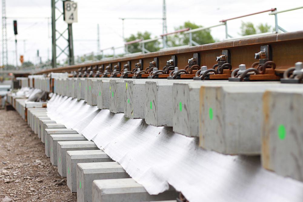 Gleise an einer Baustelle der Deutschen Bahn (Archiv)