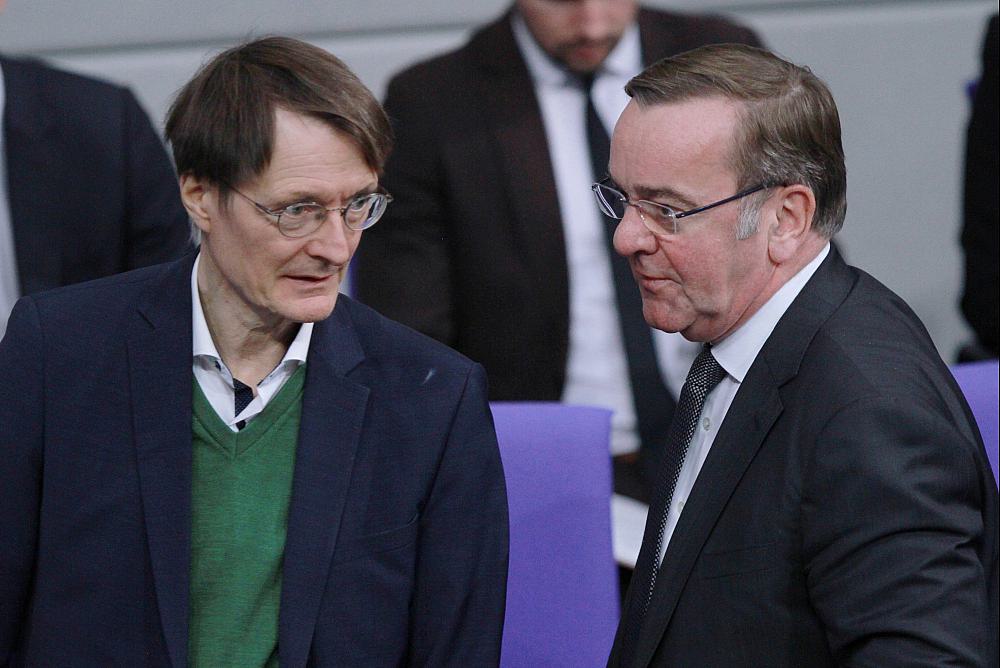 Karl Lauterbach und Boris Pistorius am 29.11.2023