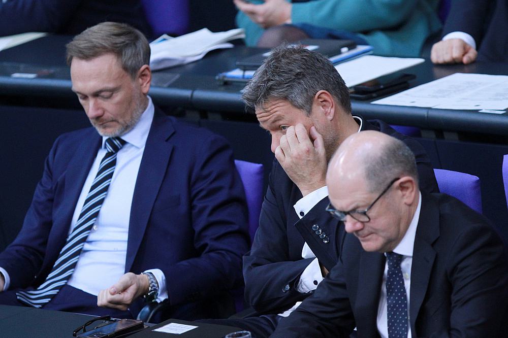 Christian Lindner, Robert Habeck, Olaf Scholz (Archiv)