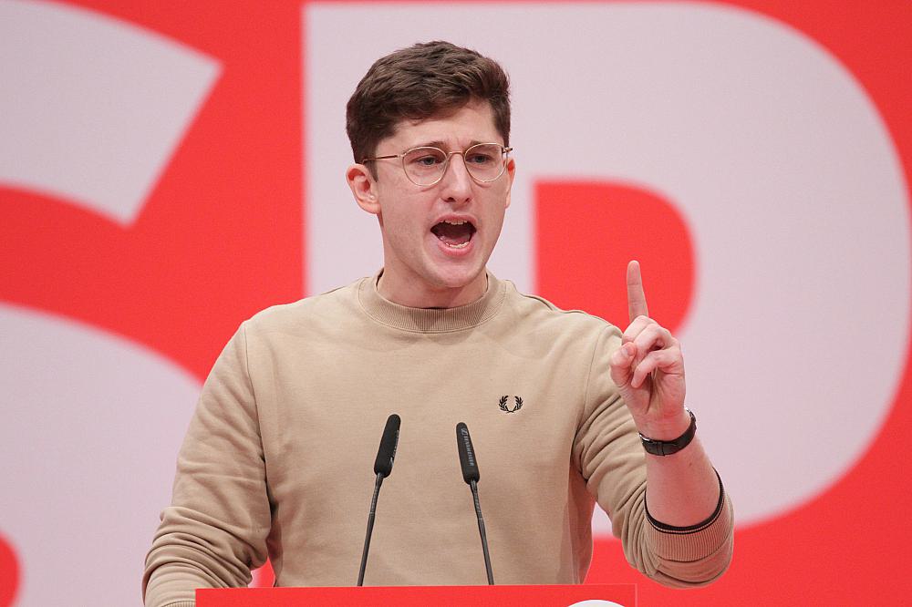 Philipp Türmer beim SPD-Parteitag am 08.12.2023