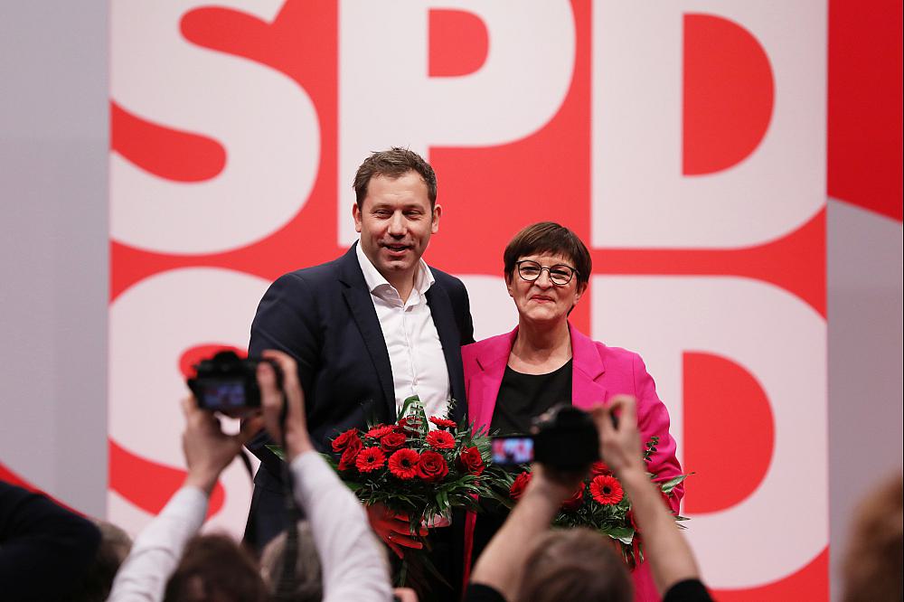 Lars Klingbeil und Saskia Esken am 08.12.2023