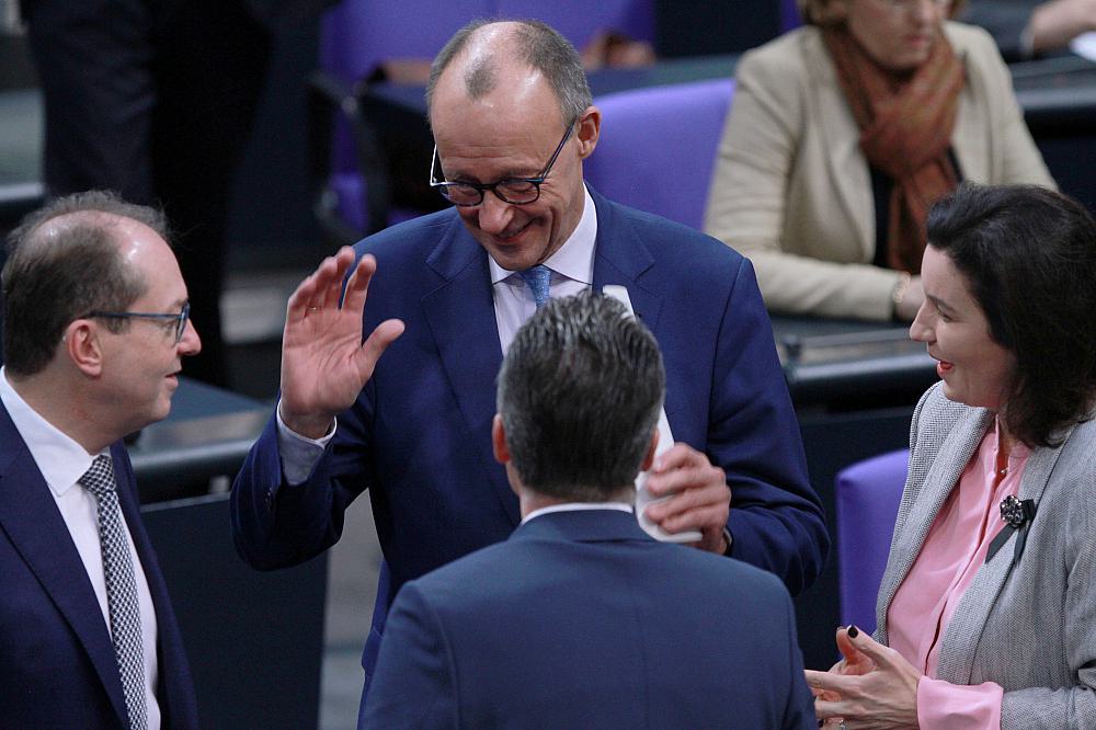 Alexander Dobrindt, Friedrich Merz, Thorsten Frei, Dorothee Bär (Archiv)