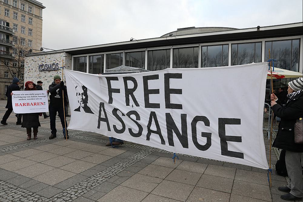 Protest für die Freilassung von Julian Assange (Archiv)