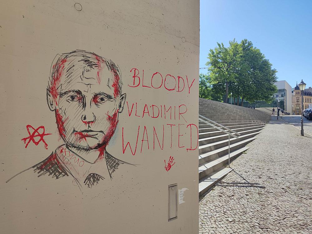 Anti-Putin-Graffiti (Archiv)