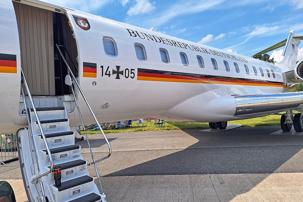 Flugzeug der Flugbereitschaft (Archiv) über dts Nachrichtenagentur