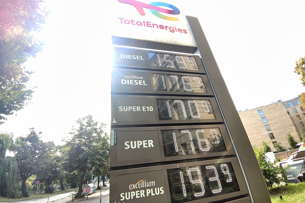 Total-Tankstelle am 19.08.2024