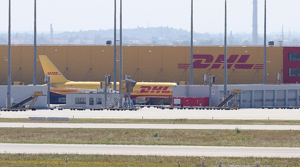 DHL-Maschinen am Flughafen Leipzig/Halle