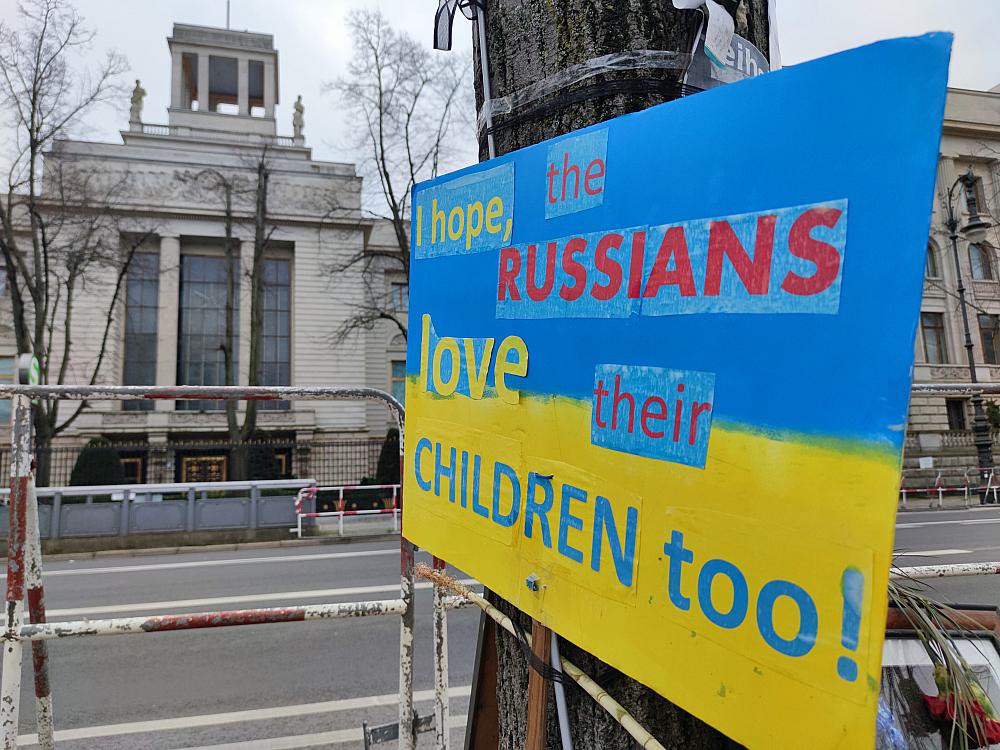 Protest vor der russischen Botschaft (Archiv)