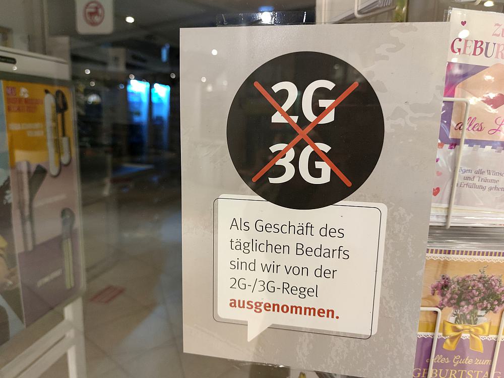 Ladengeschäft ohne 2G und 3G (Archiv)