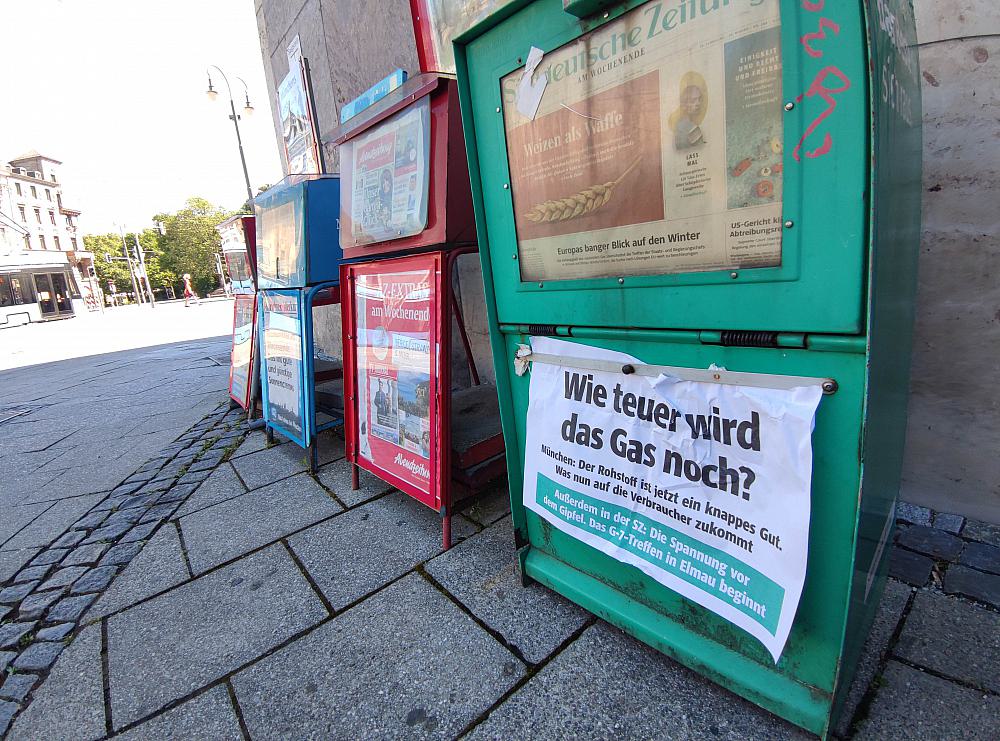 Zeitungsautomaten in München (Archiv)