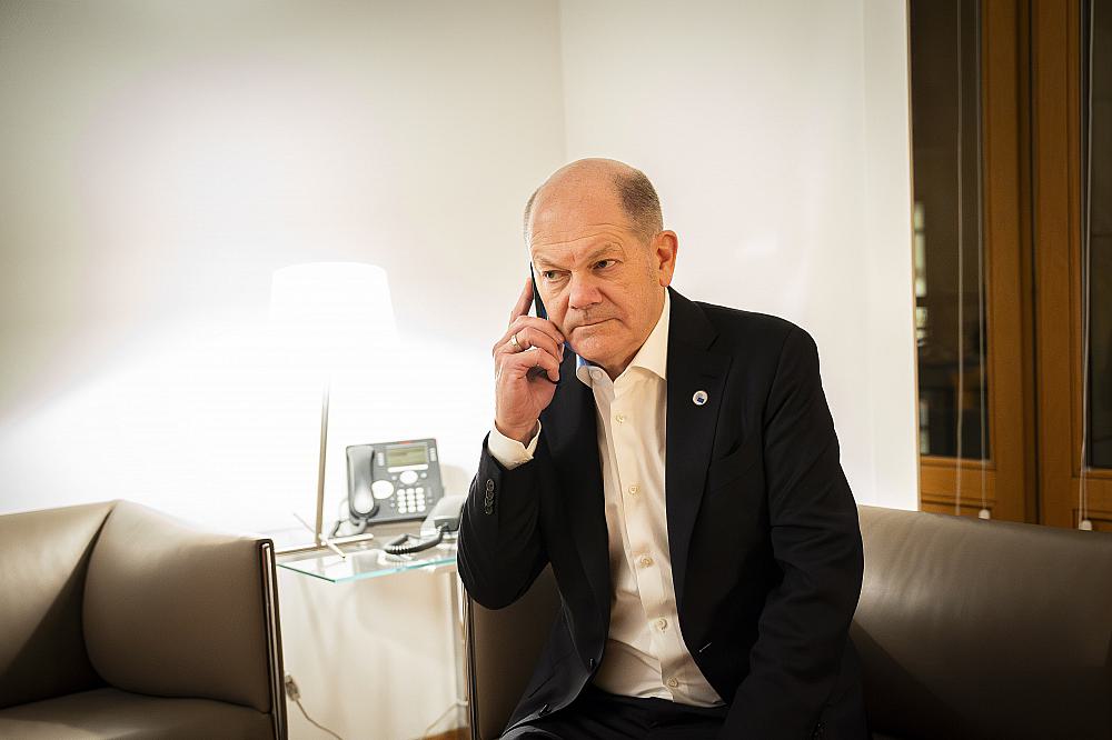 Olaf Scholz bei Telefonat mit Donald Trump am 19.12.2024