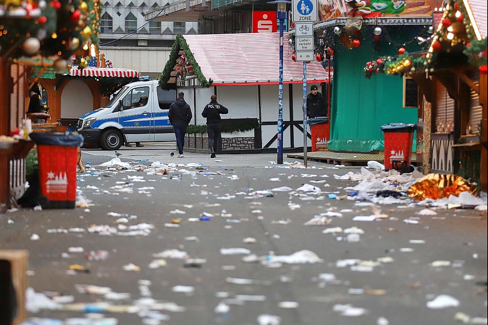 Tatort nach Anschlag auf Magdeburger Weihnachtsmarkt am 21.12.2024