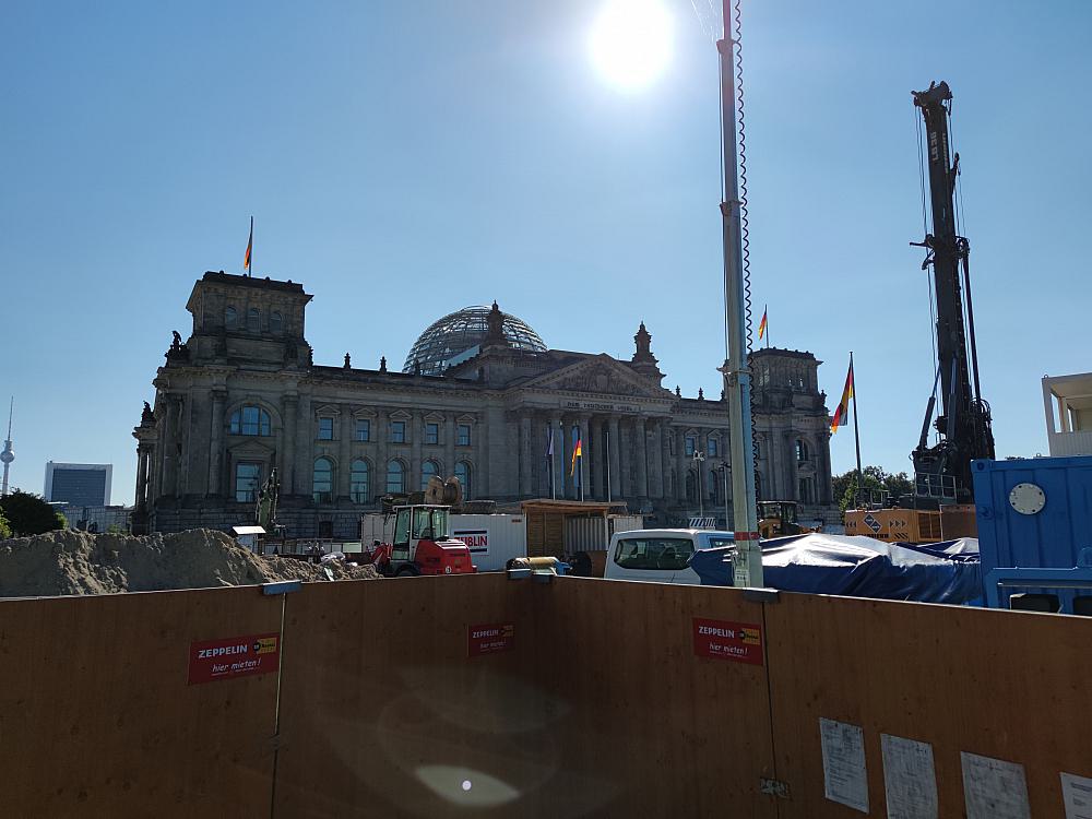 Baustelle vor Deutschem Bundestag (Archiv)