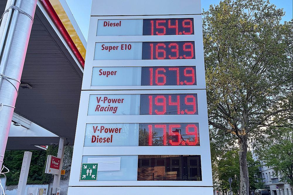 Shell-Tankstelle am 25.04.2025