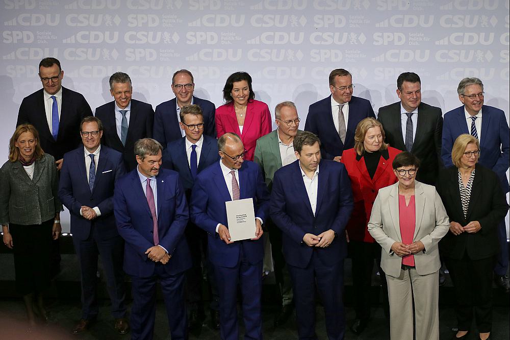 Unterzeichnung Koalitionsvertrag zwischen CDU, CSU und SPD am 05.05.2025
