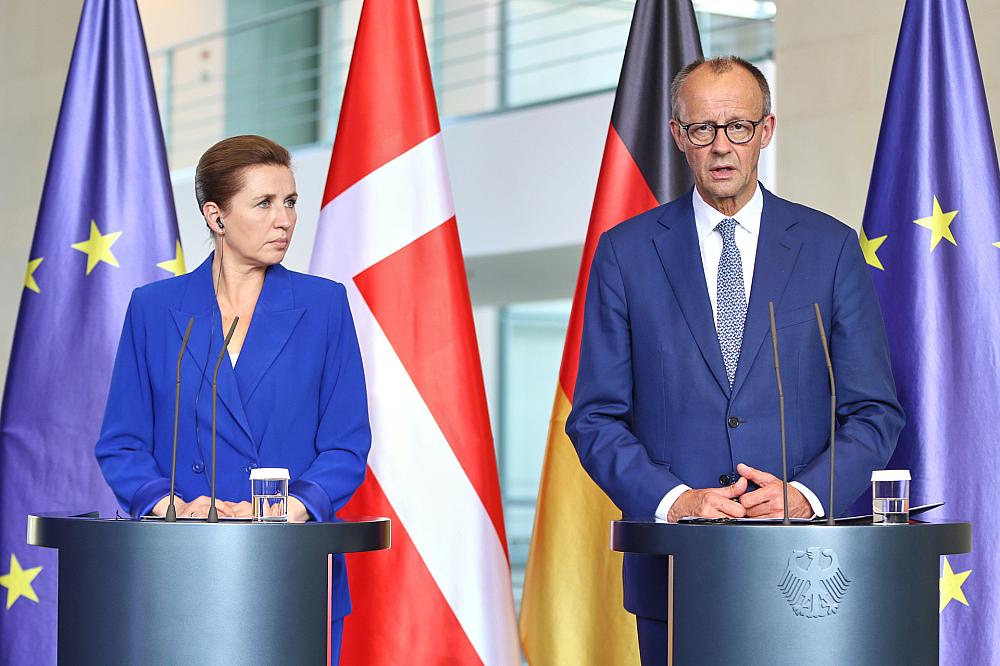 Mette Frederiksen und Friedrich Merz am 11.06.2025