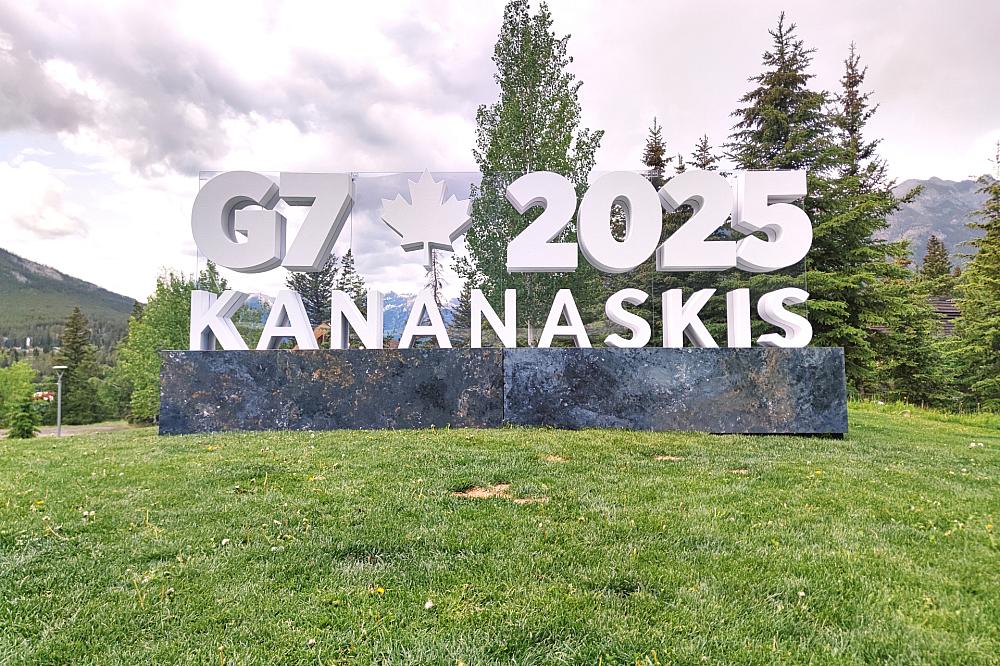 Logo von G7-Gipfel in Kanada im Juni 2025