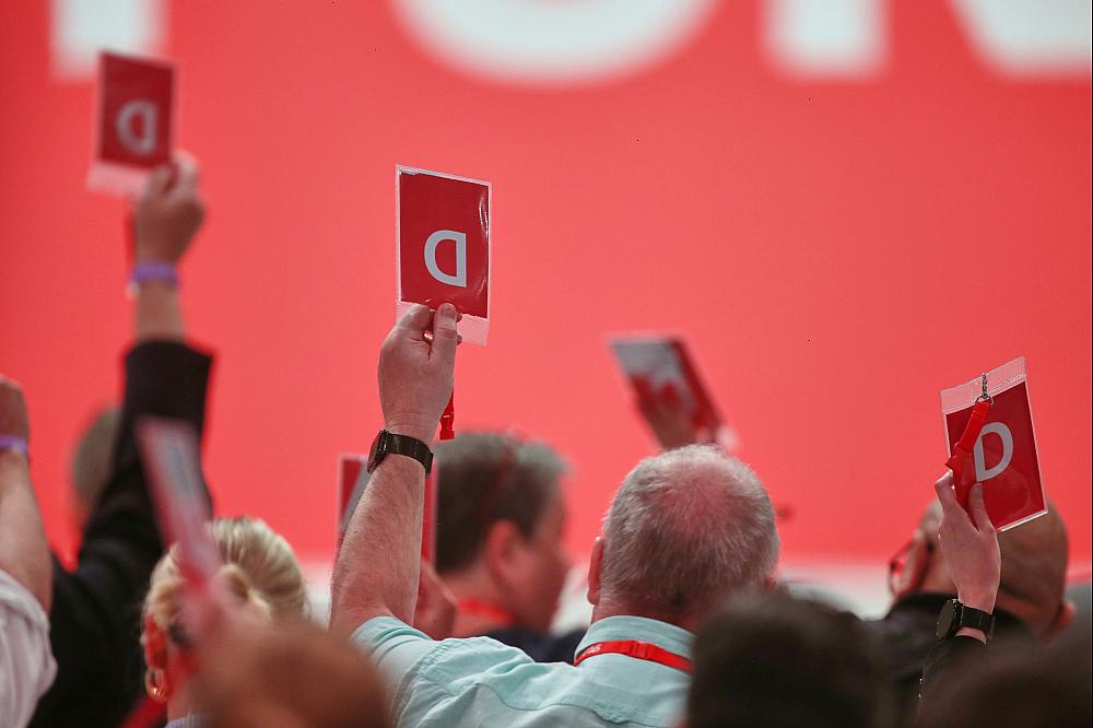 Abstimmung auf SPD-Parteitag am 28.06.2025