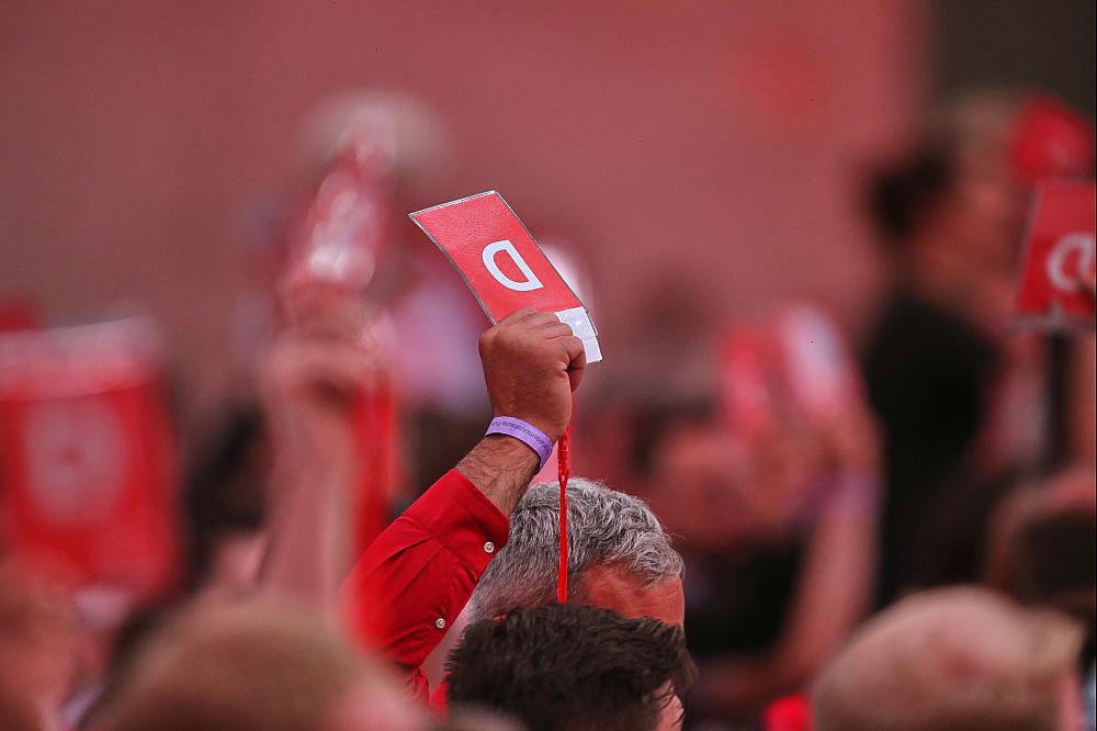 Abstimmung auf SPD-Parteitag am 28.06.2025