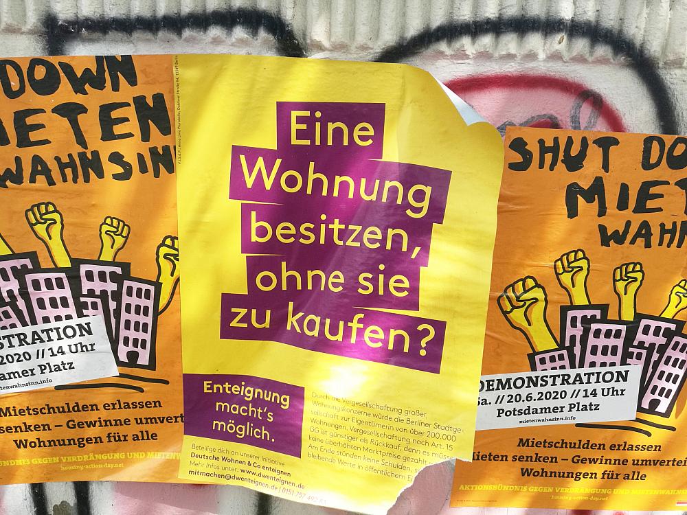 Werbung für Enteignung der Deutschen Wohnen (Archiv)