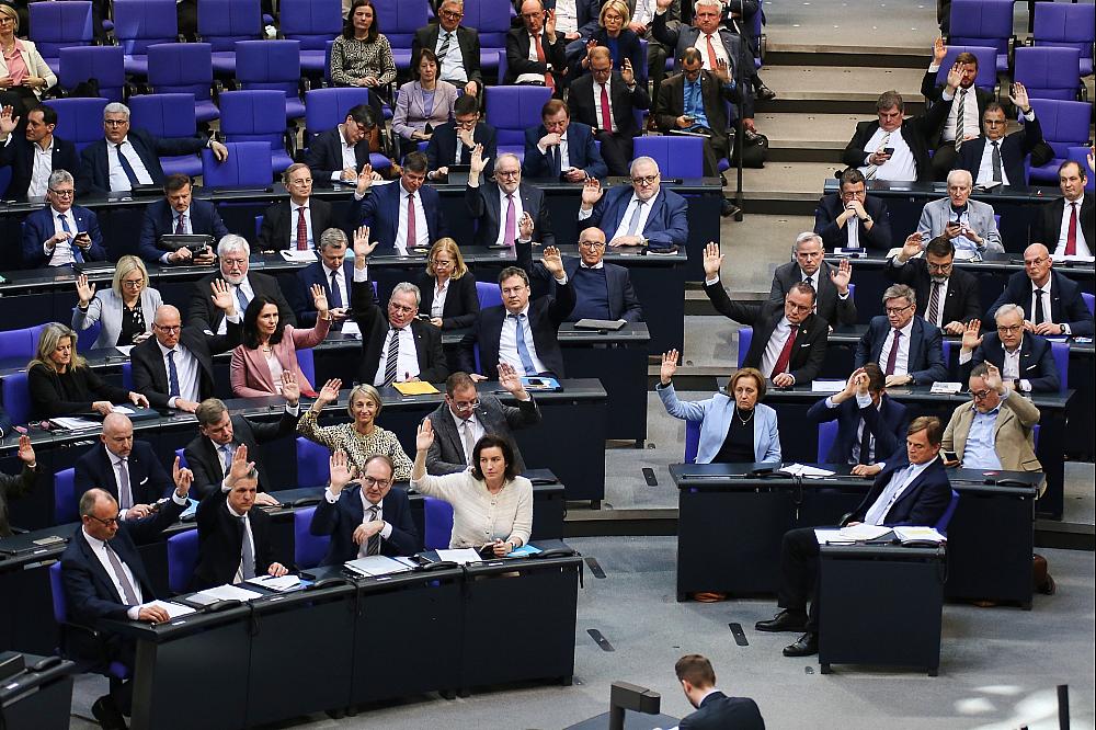 CDU, CSU und AfD bei einer Abstimmung im Bundestag (Archiv)