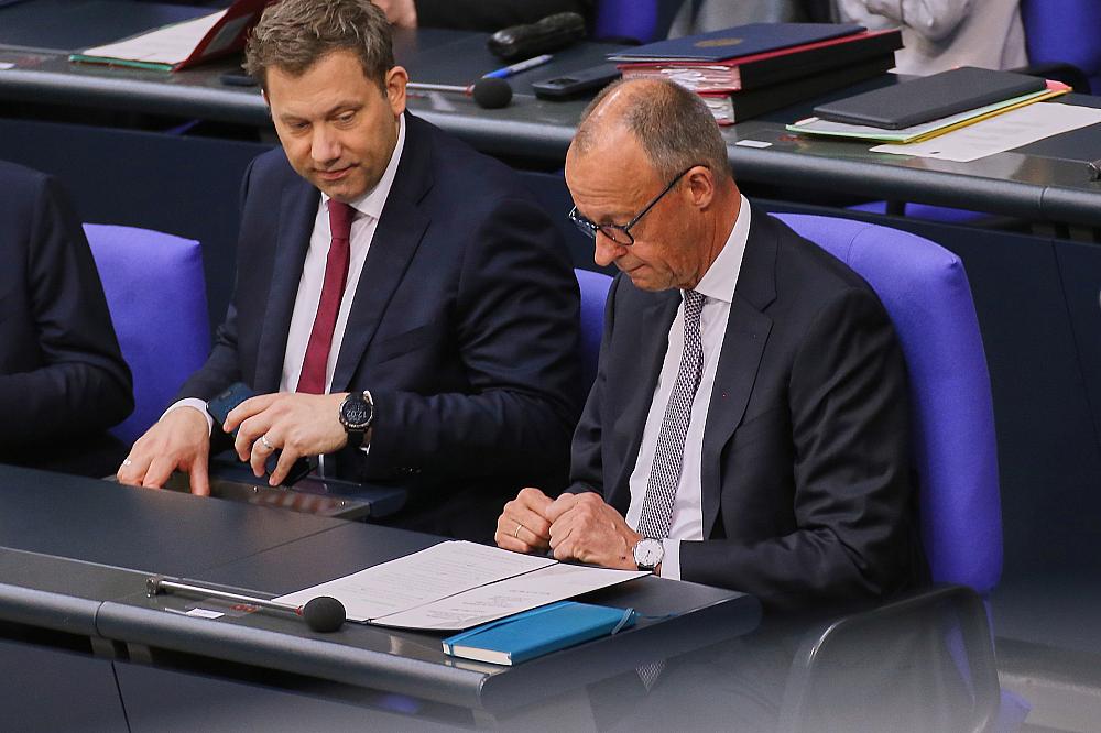 Lars Klingbeil und Friedrich Merz (Archiv)