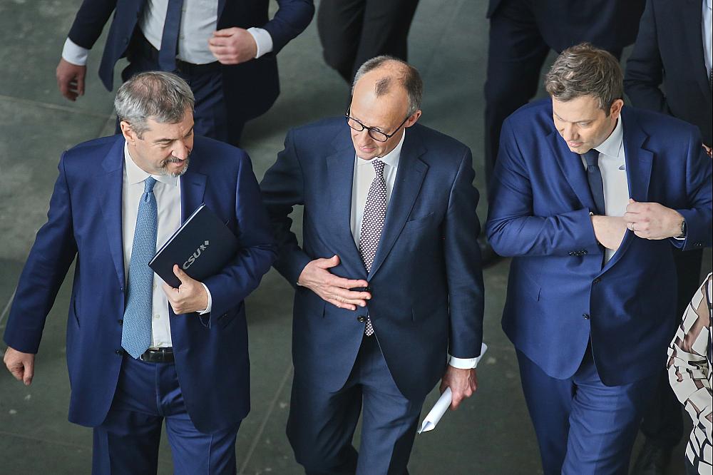 Söder, Merz, Klingbeil (Archiv)