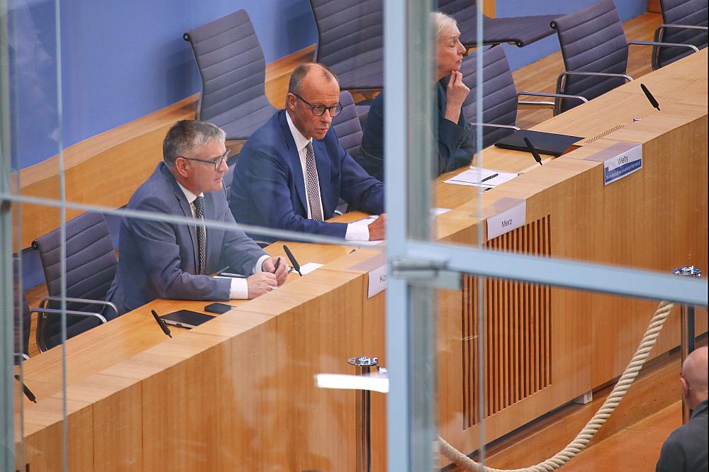 Friedrich Merz in der Sommerpressekonferenz am 18.07.2025