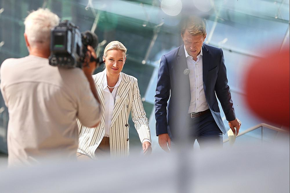 Alice Weidel und Markus Preiß am 20.07.2025