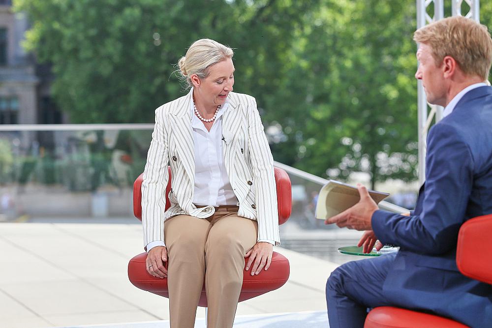 Alice Weidel und Markus Preiß am 20.07.2025