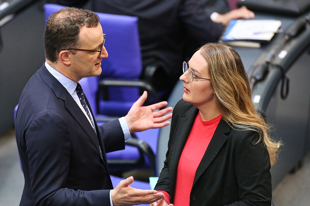 Jens Spahn und Katharina Dröge (Archiv)