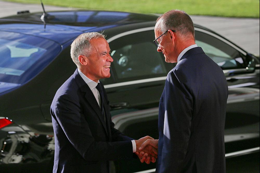 Mark Carney und Friedrich Merz am 26.08.2025