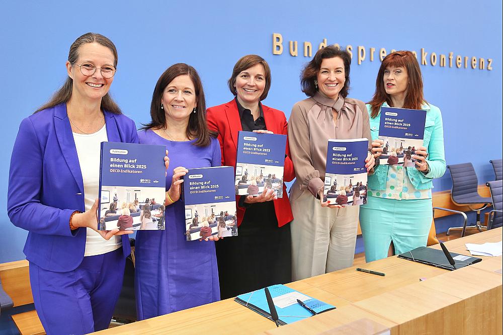Vorstellung der OECD-Studie Bildung auf einen Blick 2025 am 09.09.2025