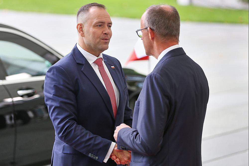 Karol Nawrocki und Friedrich Merz am 16.09.2025