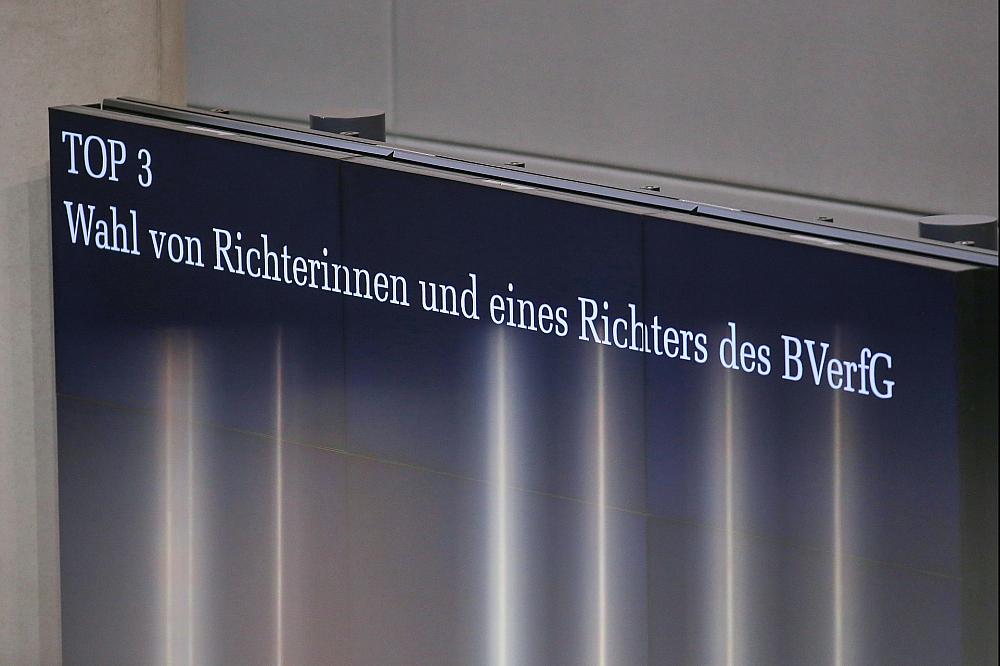 Richterwahl im Bundestag am 25.09.2025