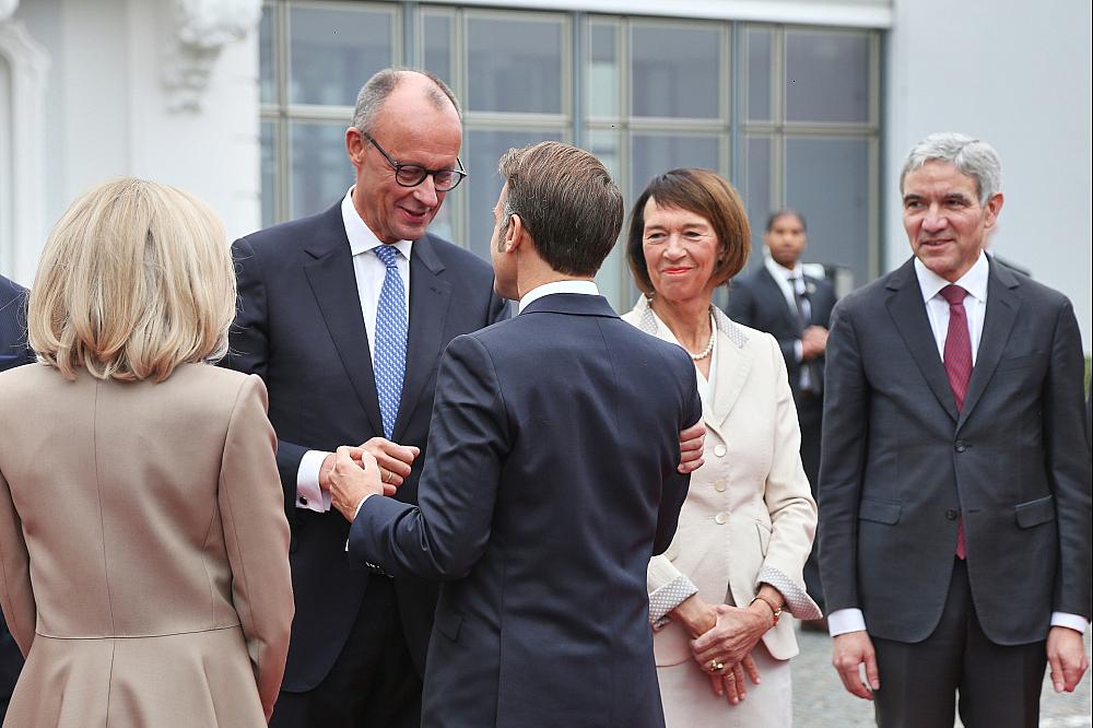 Friedrich Merz und Emmanuel Macron am 03.10.2025 über dts Nachrichtenagentur
