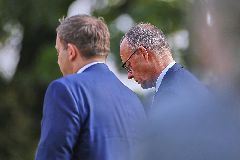 Lars Klingbeil und Friedrich Merz (Archiv)