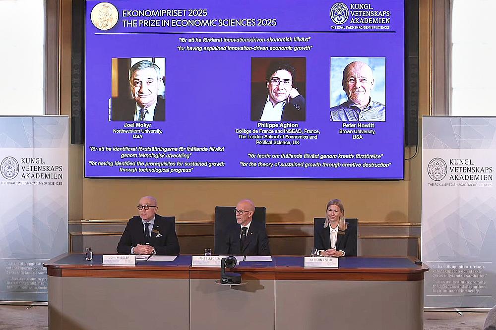Bekanntgabe Wirtschaftsnobelpreis am 13.10.2025 (Archiv) über dts Nachrichtenagentur
